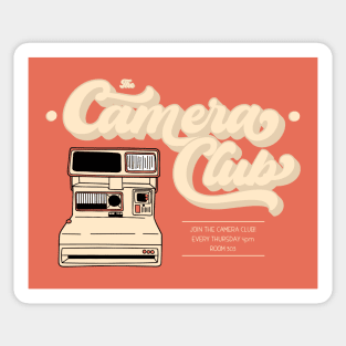 Vintage 80s Camera Club Sticker